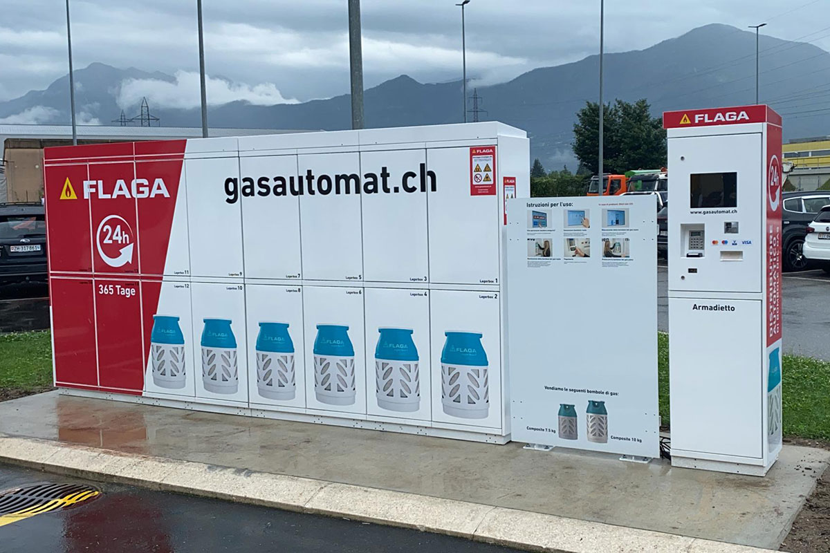 Distributeur automatique de gaz FLAGA- à Riazzino